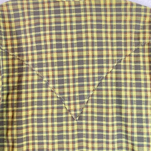Ryan Michael Shirt Men's Sz L Plaid Western Pearl Snap Buttons‎ Cowboy - Picture 6 of 10